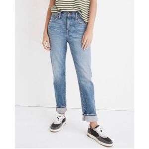 Madewell Tomboy Straight Jeans in Wright Wash 28